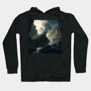 Creek in the mountains Hoodie